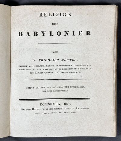 Religion der Babylonier. Dritte Beilage zur…