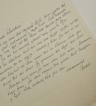 Originalt håndskrevet brev.