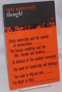 image of New University Thought: Volume 2, Number 1, Autumn 1961