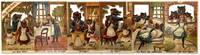 Full Sheet of "The Three Bears" Victorian Scrap - Miniature Book
