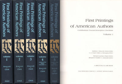 FIRST PRINTINGS OF AMERICAN AUTHORS.…