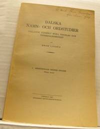Dalska namn- och ordstudier. Gällande särskilt…