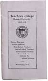 Teachers College. Howard University. 1915-1916 [Cover title]