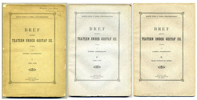 Bref rörande teatern under Gustaf III. 1788-1792.…