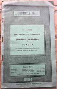 image of Catalogue Of The Important Collection Of Engravings And Drawings Of London