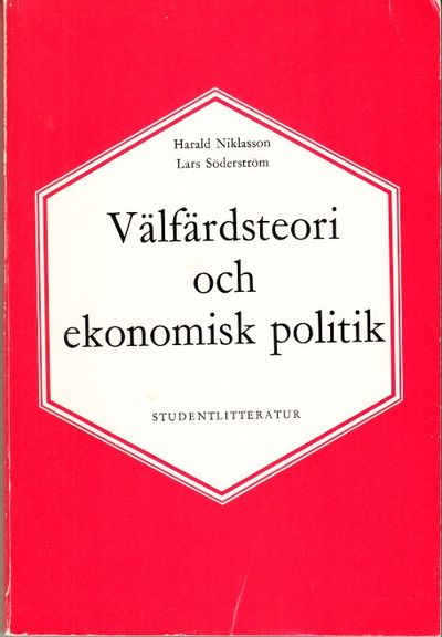 Välfärdsteori och ekonomisk politik.