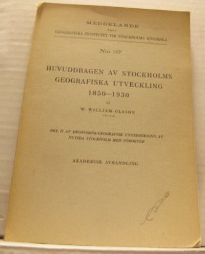 Stockholms geografiska utveckling 1850-1930. Del…