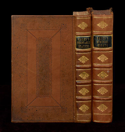 Vegetable staticks ;or, an account of some statical experiment on the sap in vegetables: Being an essay towards a natural history of vegetation. Also, a specimen of an attempt to analyse the air, by a great variety of chymio-statical experiments. (offered with) Statical essays: Containing haemastaticks, or, an account of some hydraulick and hydrostatical experiments made on the blood and blood vessels of animals. Also an account of some experiments on stones in the kidneys and bladder. . .