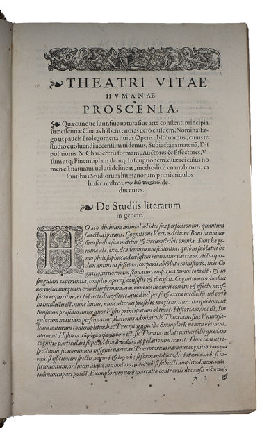 Theatrum humanae vitae. 29 parts (all). - [“PERHAPS THE MOST COMPREHENSIVE COLLECTION OF KNOWLEDGE TO BE COMPLIED BY A SINGLE INDIVIDUAL IN THE EARLY MODERN PERIOD”] (photo 3)