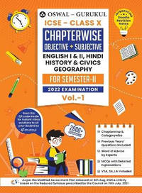 Oswal-Gurukul Chapterwise Objective + Subjective Vol I for English I, English II, Hindi, Civics,...