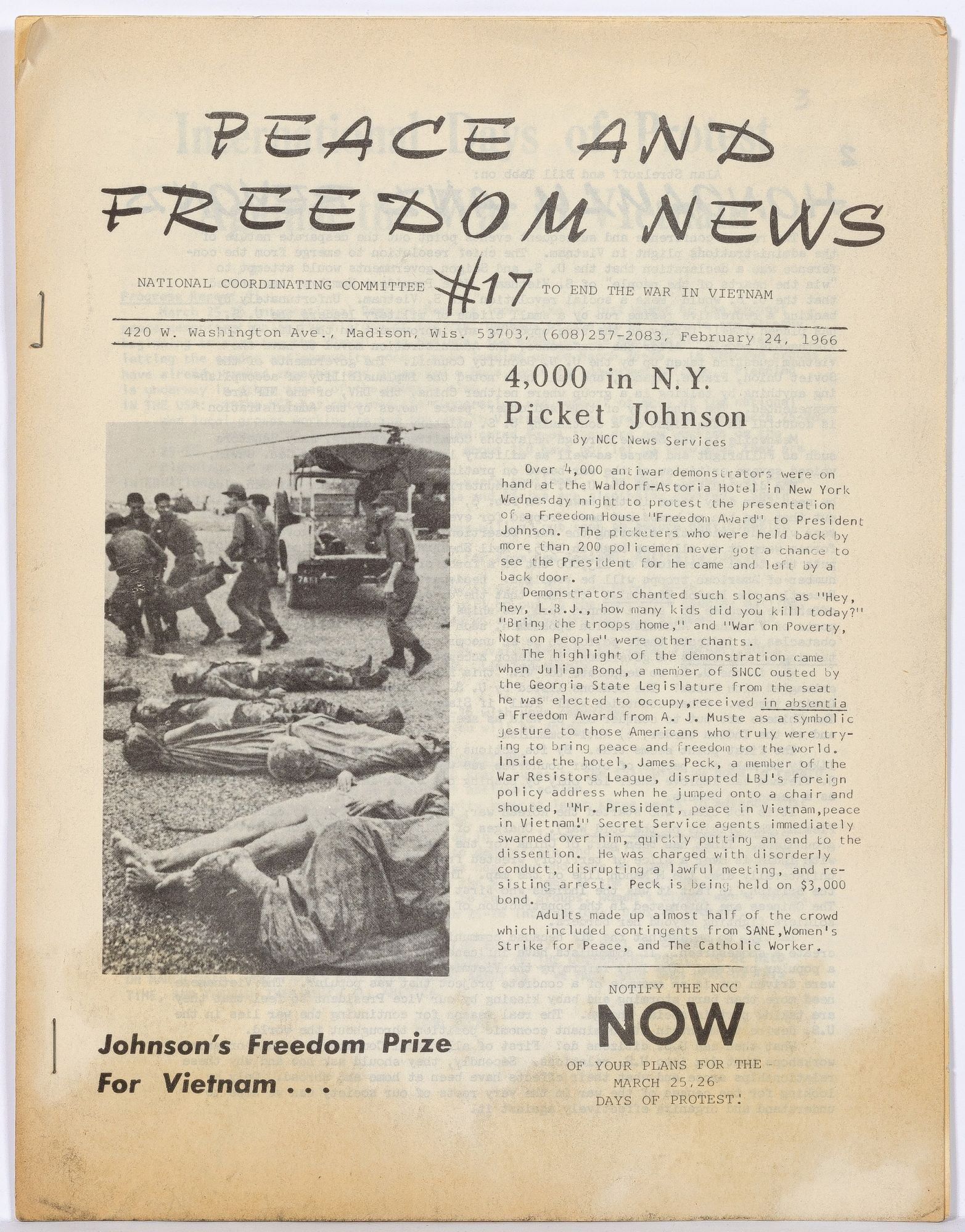 Peace and Freedom News – #17, February 24, 1966