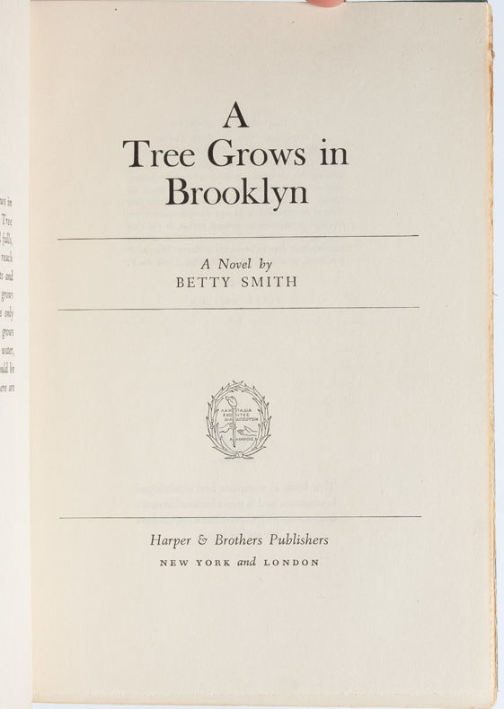 A Tree Grows in Brooklyn by Betty Smith First edition 1943 from