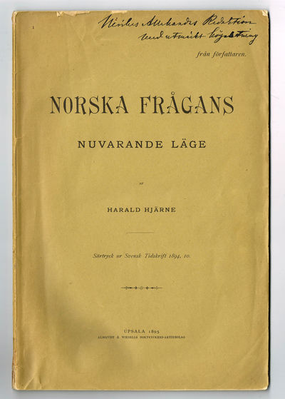 Norska frågans nuvarande läge.