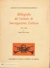 BIBLIOGRAFIA DEL INSTITUTO DE INVESTIGACIONES ESTETICAS
