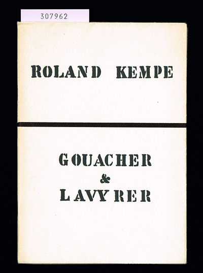 Roland Kempe. Gouacher & Lavyrer. Upplands…