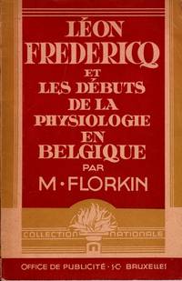 cover of Léon Fredericq et les débuts de la physiologie en Belgique