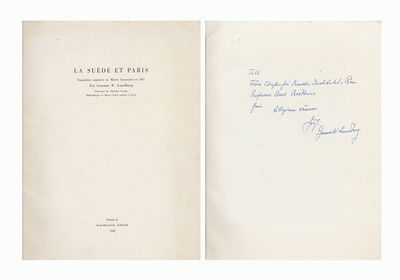 La Suède et Paris. Exposition organisé au Musée…