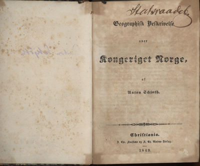 Geographisk beskrivelse over kongeriget Norge