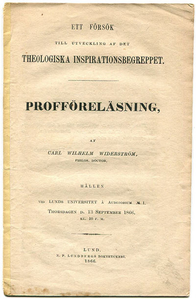 Ett försök till utveckling af det theologiska…
