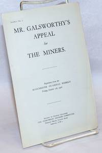 image of Mr. Galsworthy's appeal for the miners