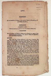 Report of the Committee of Claims in the Case of Tobias E. Stansbury, jun. and William Stansbury