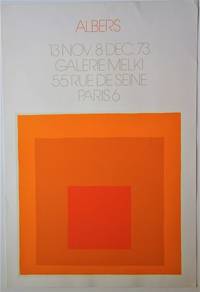 &quot;Homage to the Square&quot;: Galerie Melki 1: Original Screenprint Exhibition Poster by Albers, Josef - 1973