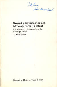 Svenskt yrkeskunnande och teknologi under…