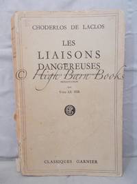 Les Liaisons Dangereuses by Laclos, Choderlos de Preface Yves le Hir - 1952 