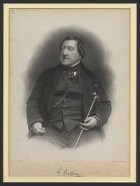 Fine large portrait lithograph by Bornemann after a photograph by Ligié et Bergron