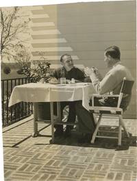 Original press photograph of W. Somerset Maugham and Glenway Wescott, 1942