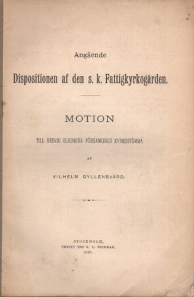 ANGÅENDE DISPOSITIONEN AF DEN S. K.…