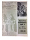 Ceremony for the Reconstruction of the Temples of Abu Simbel 5 Shawal 1385 26 January 1966. [English cover title]