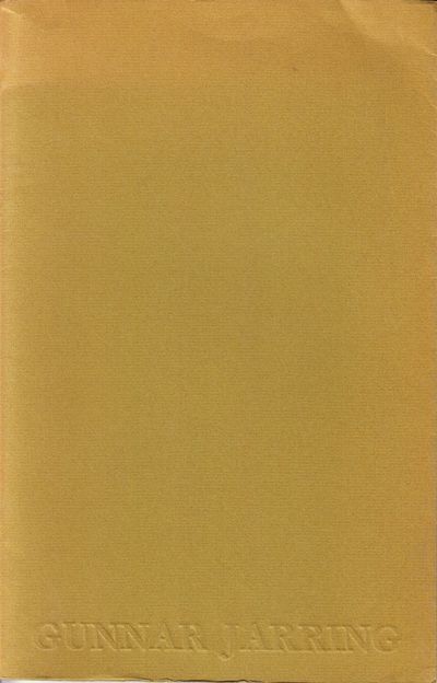 Gunnar Jarring. En bibliografi.