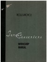 Rolls Royce Torque Converters Workshop Manual