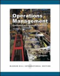 Operations Management: With Student CD-ROM: Contemporary Concepts and Cases by Roger G. Schroeder - 2006-02-01