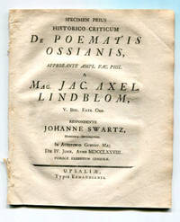 Specimen prius historico-criticum de poematis…