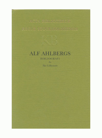 Alf Ahlbergs bibliografi.