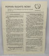 Human Rights Now! Newsletter of the Meiklejohn Civil Liberties Institute. Summer 2004
