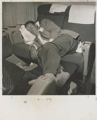 Original oversize photograph of a sleeping Bob Hope, 1949