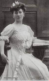 Edwardian Era Stage Actress, Marie TEMPEST on 1908 Lallie Charles Postcard by Lallie Charles - 6 Spetember 1908 - from Paper Time Machines (SKU: 4518)