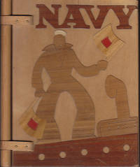 NAVY Hinged Wooden Book Cover - UNUSUAL