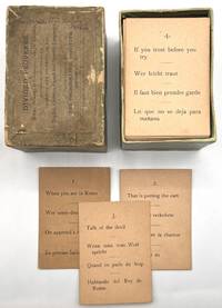 Divided Proverbs, A new, Amusing, and Instructive Game for Everybody, But Especially Intended for Teachers and Students of the English, German, French and Spanish Languages. Published and for sale by The Phonographic Institute, Cincinnati, O. Copyright