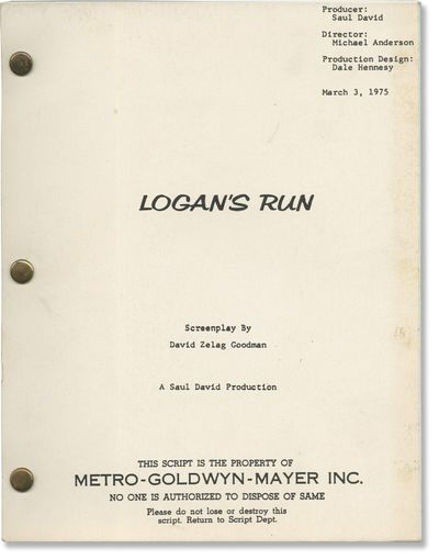 Logan's Run (Original screenplay for the 1976 film)
