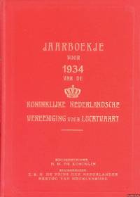 cover of Jaarboekje voor 1934 van de Koninklijke Nederlandsche Vereeniging voor Luchtvaart