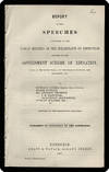 Report of the speeches delivered at the public meeting of the inhabitants of Edinburgh opposed to the government scheme of education, held in the Music Hall, on Wednesday evening the 31st March 1847.
