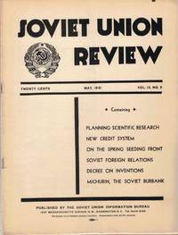 Soviet Union Review, Vol. IX No. 5, May 1931