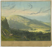 image of Powerscourt Waterfall, Ireland. Aquatint view