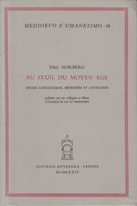 Au seuil du moyen age. Études linguistiques, métriques et littéraires publiées par ses...