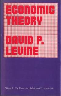 Economic Theory I-II. Volume I. The elementary…