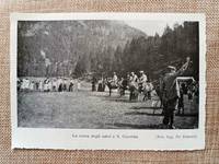 Corsa degli asini a S. Caterina nel 1905 Valfurva Valtellina Provincia Sondrio